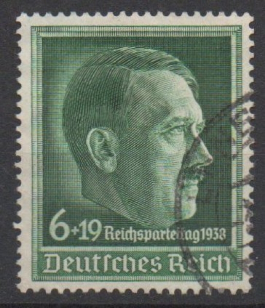 Michel Nr. 672x, Reichsparteitag gestemplt.
